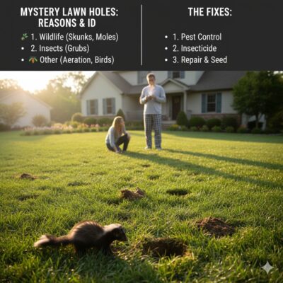 Small Holes in Lawn Overnight Fixes