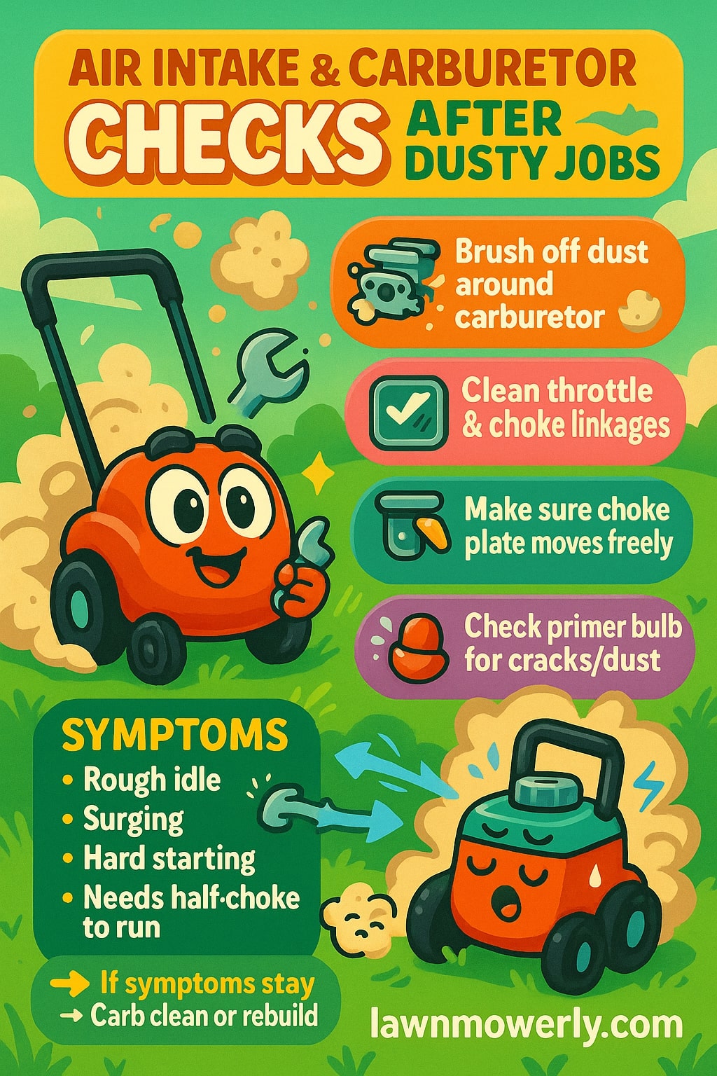 Air Intake, Carburetor & Throttle Linkage Checks