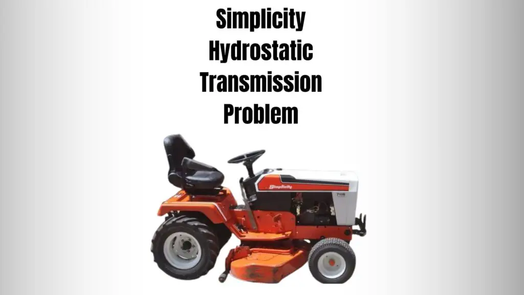 Simplicity Hydrostatic Transmission Problem