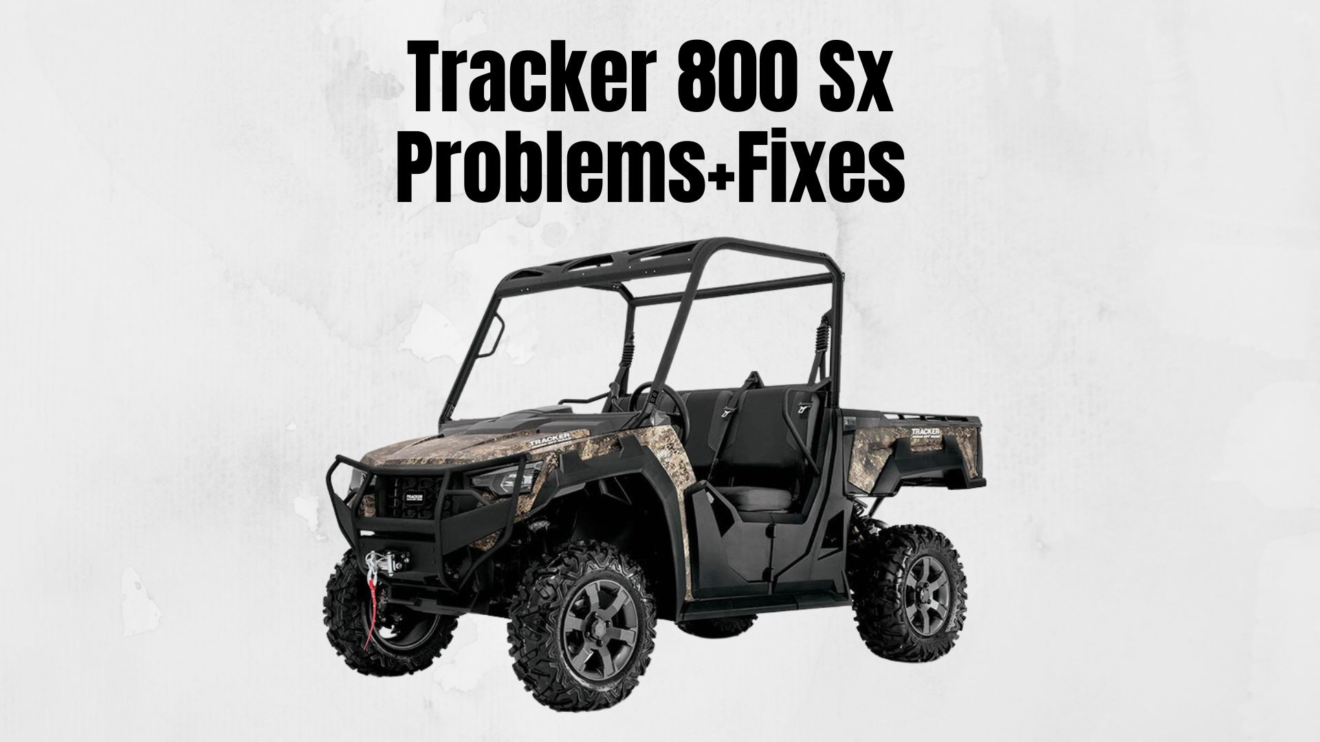 Tracker 800 Sx Problems