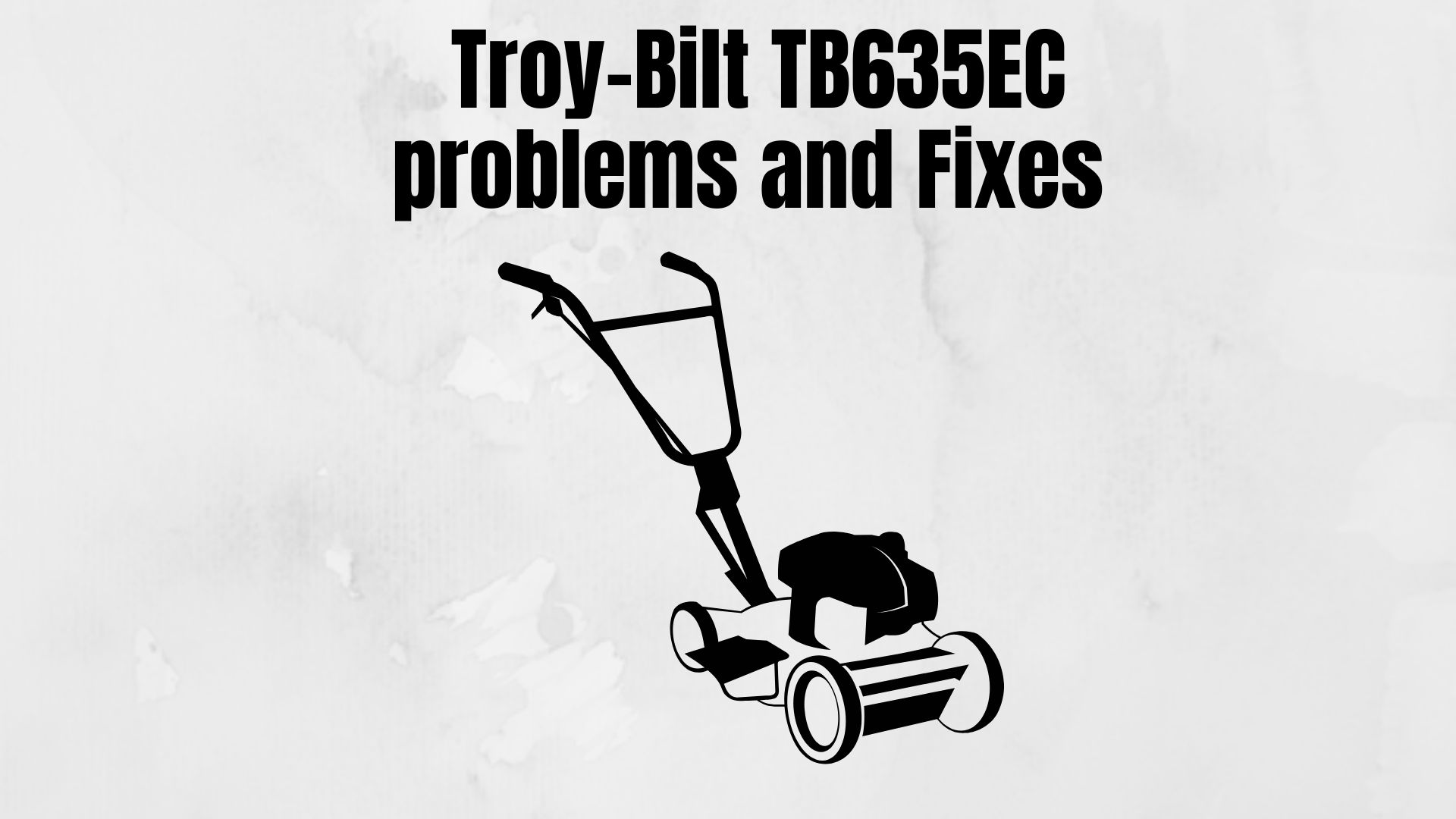 Troy-Bilt TB635EC Problems