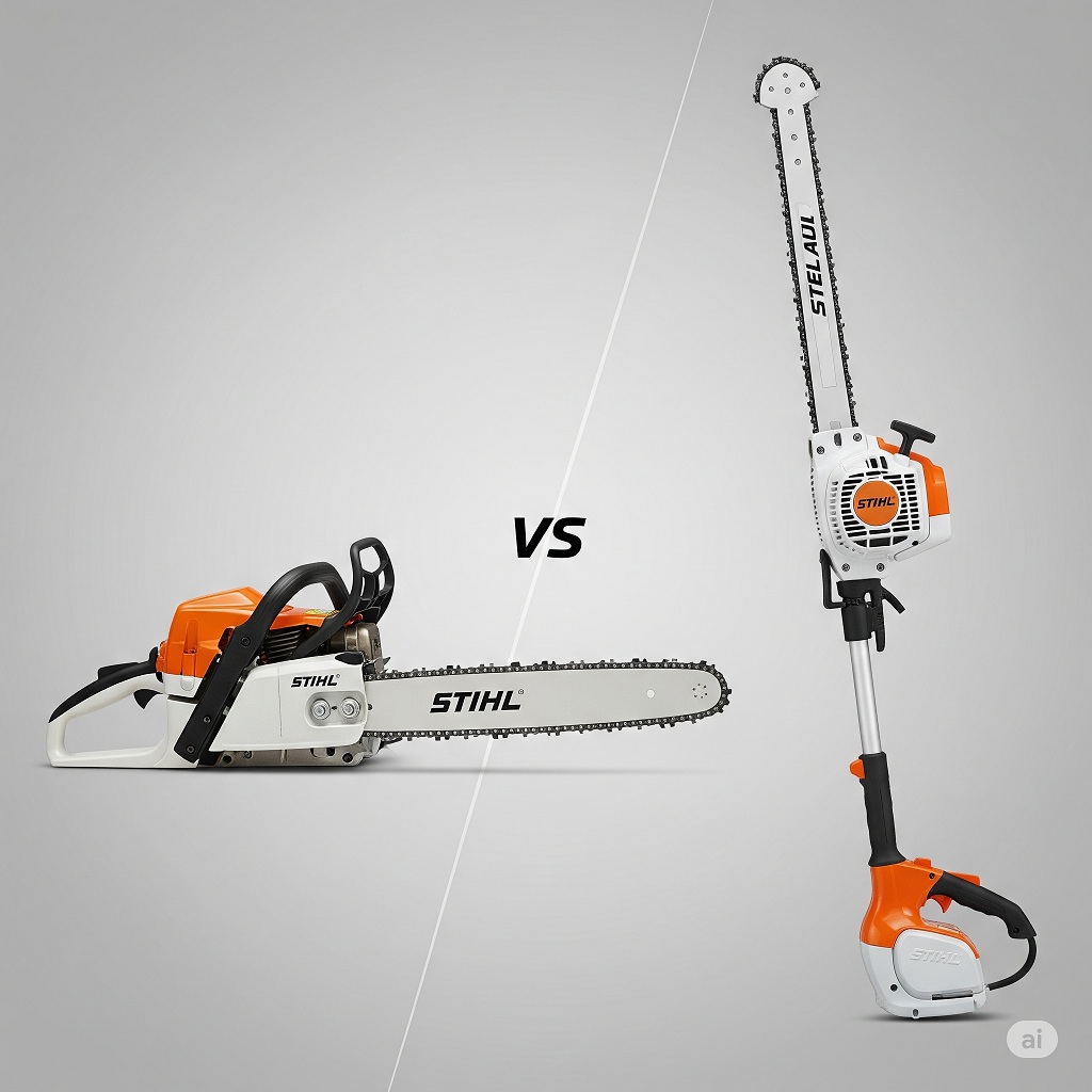 Chainsaw vs Pole Saw