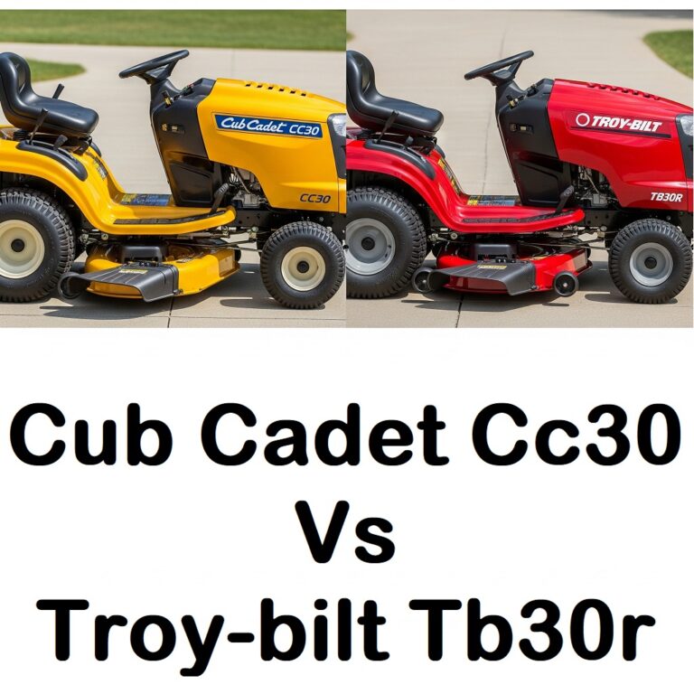 Cub Cadet Cc30 Vs Troy-bilt Tb30r