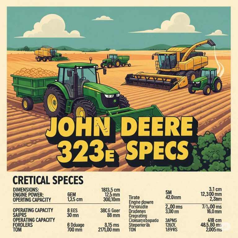 John Deere 323E Specs
