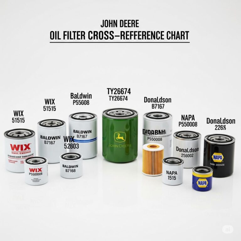 John Deere Oil Filter Cross Reference