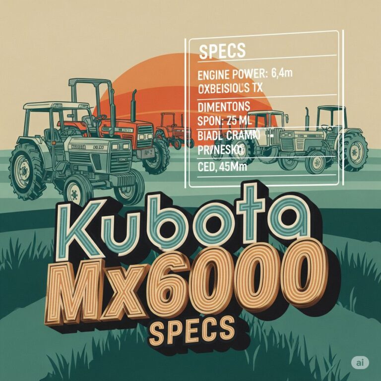 Kubota Mx6000 Specs