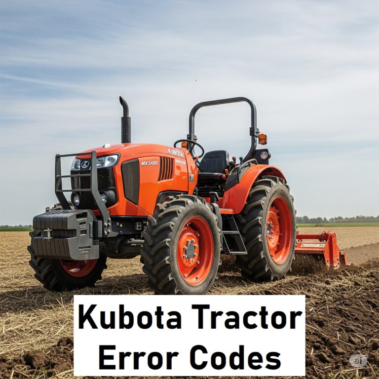 Kubota Tractor Error Codes