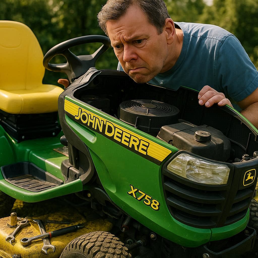 John Deere X758 problems