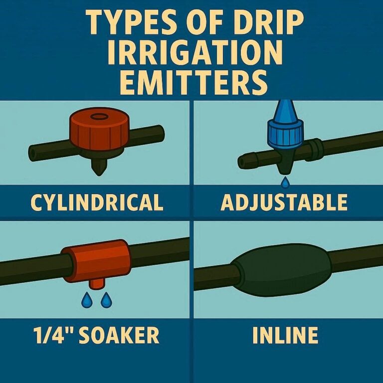 types of irrigation emitters