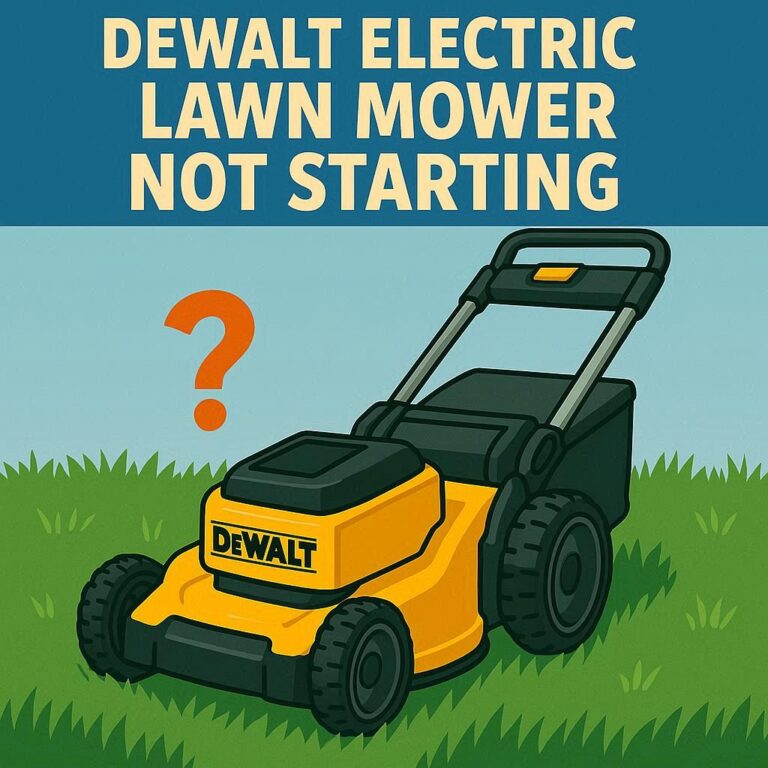 DeWalt Electric Lawn Mower Not Starting