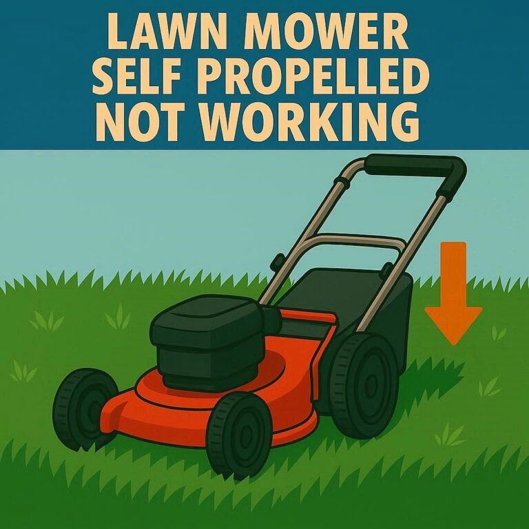 lawn mower self propelled not working