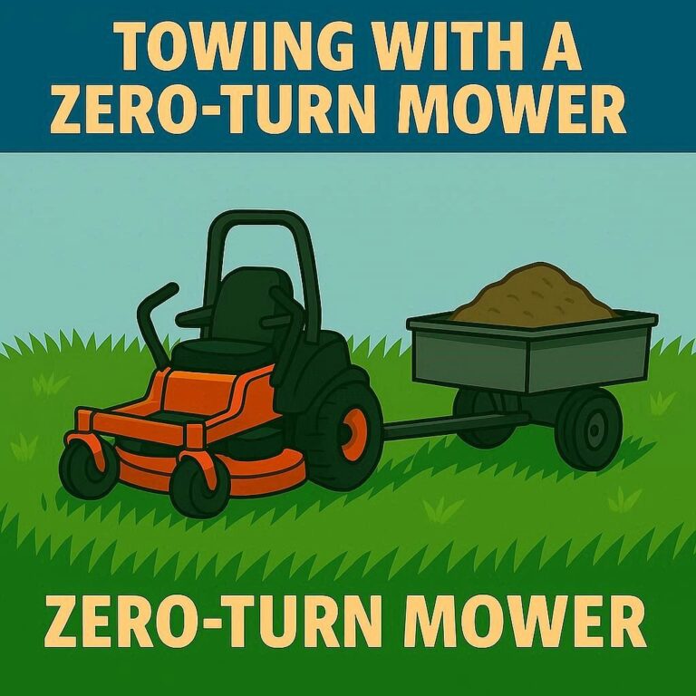 tow with a zero-turn mower