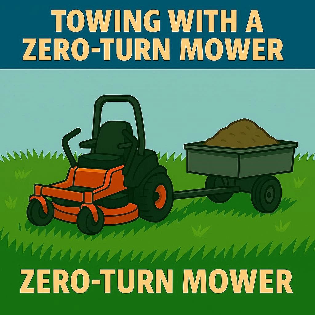 tow with a zero-turn mower