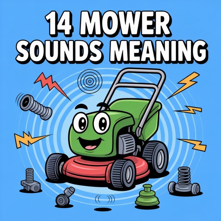 Lawn Mower Noise. Mower Sound Meaning