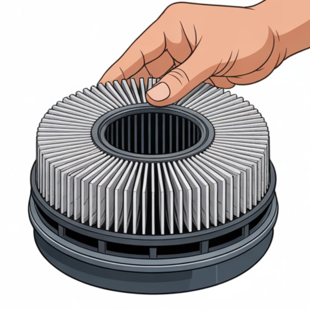 Checking air filter seal