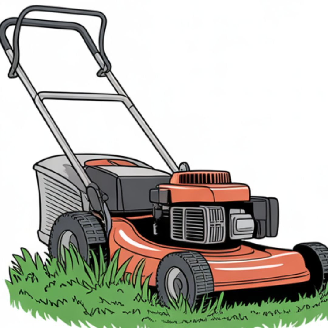 Mowing tall grass in two passes