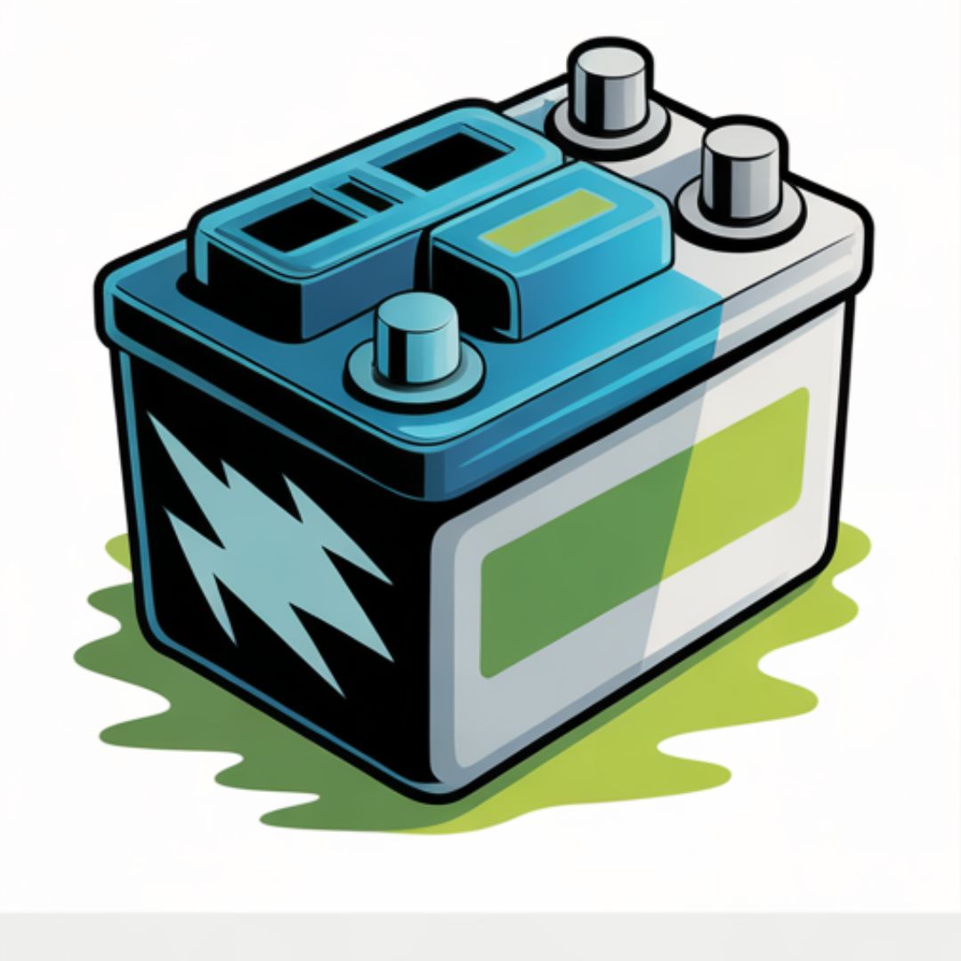 Check mower battery terminals