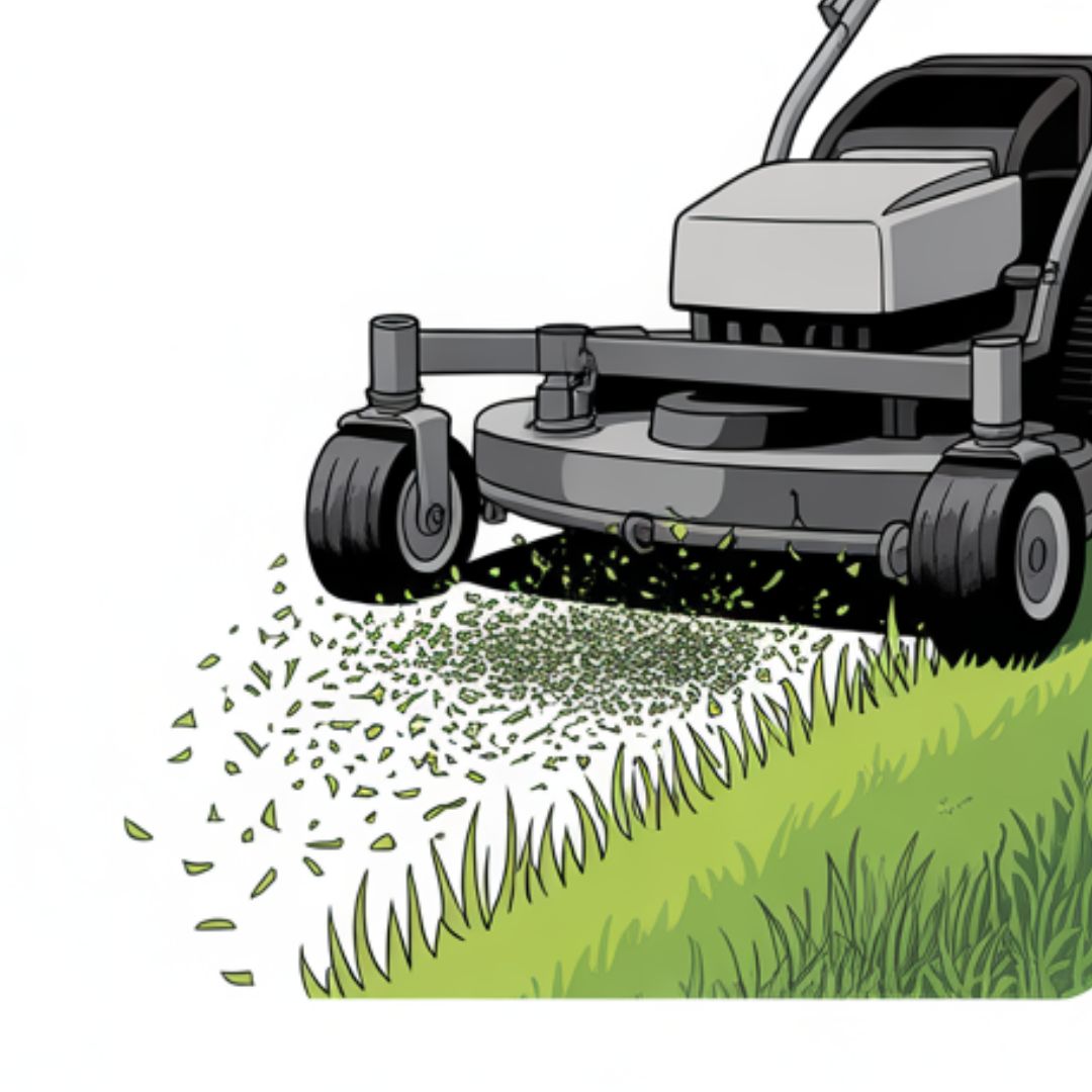 Checking lawn mower tire pressure