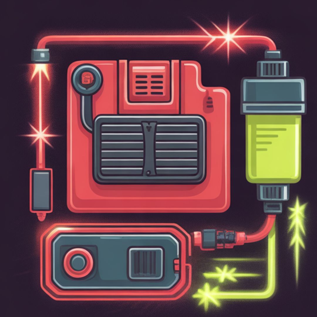 Riding mower battery click