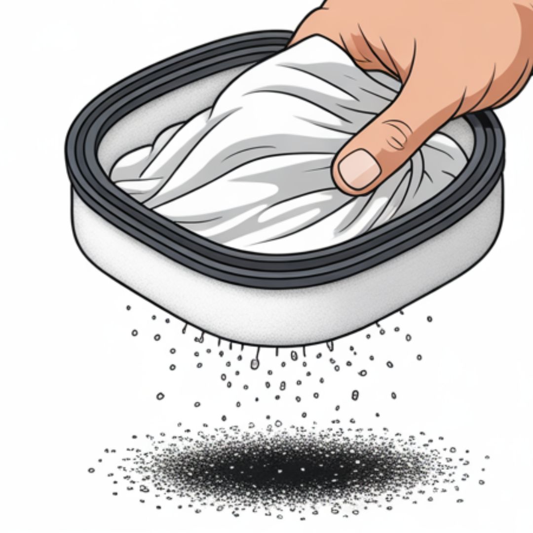 Mower pre-filter foam sleeve