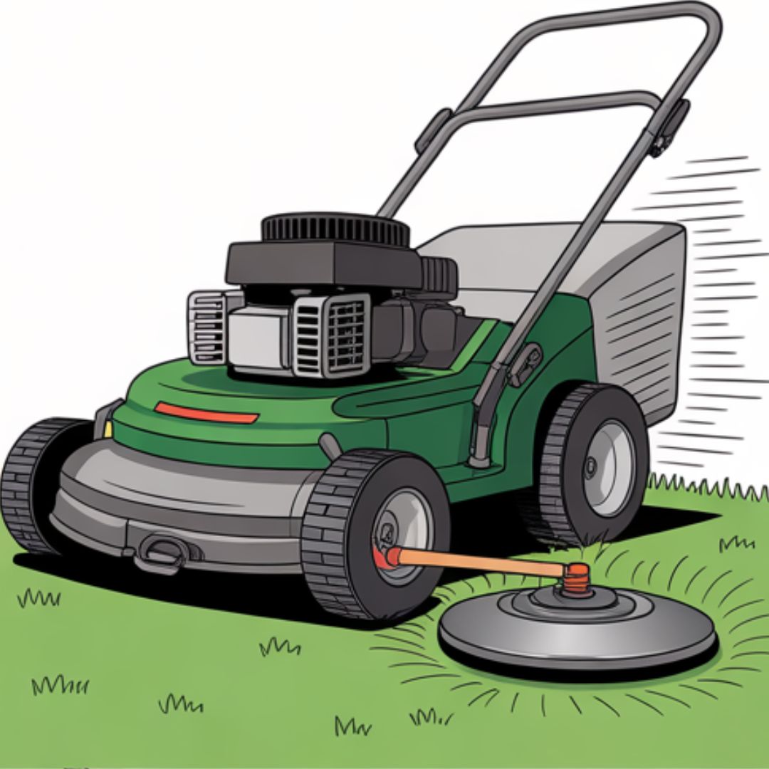 Engine running but blades stopped