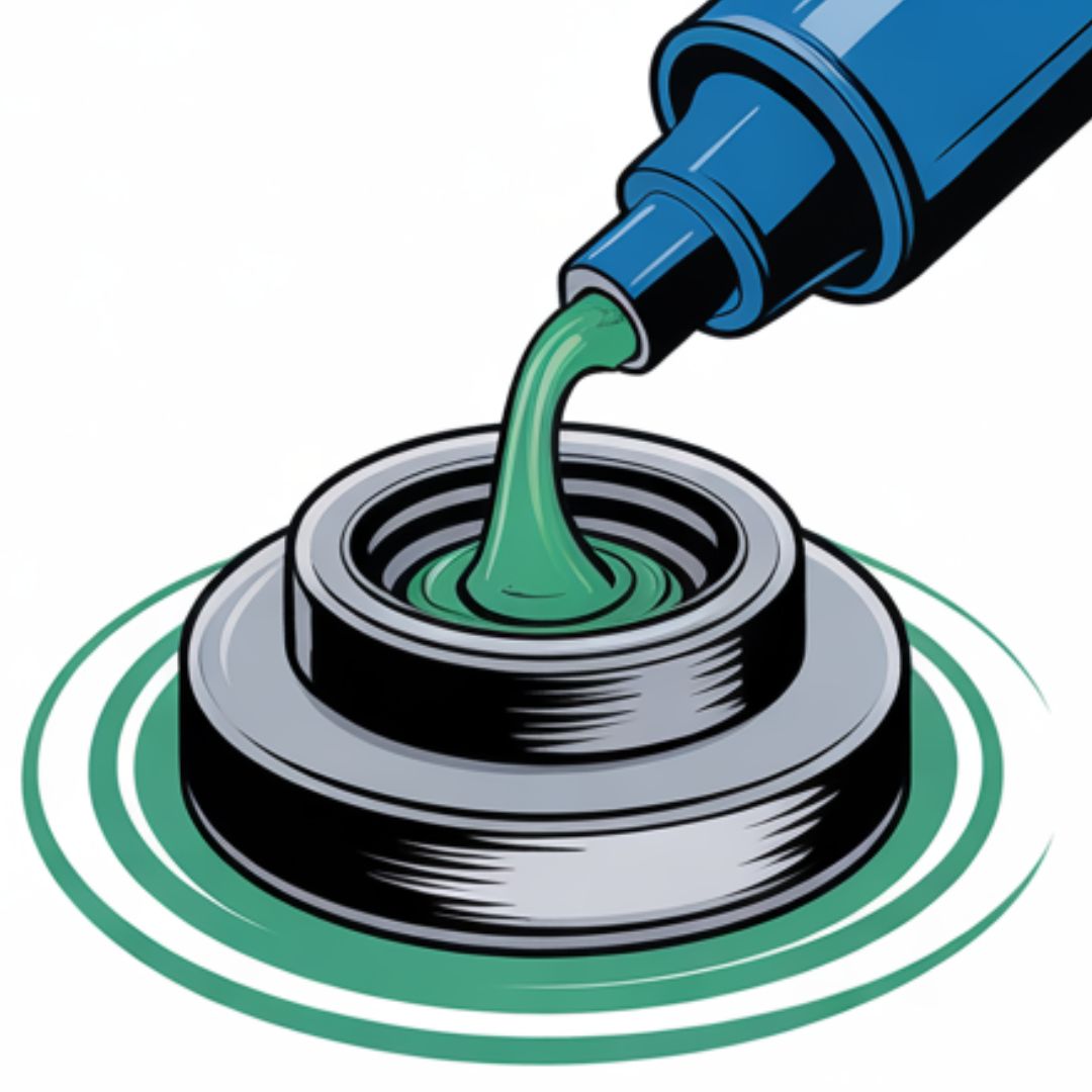 Greasing mower spindles