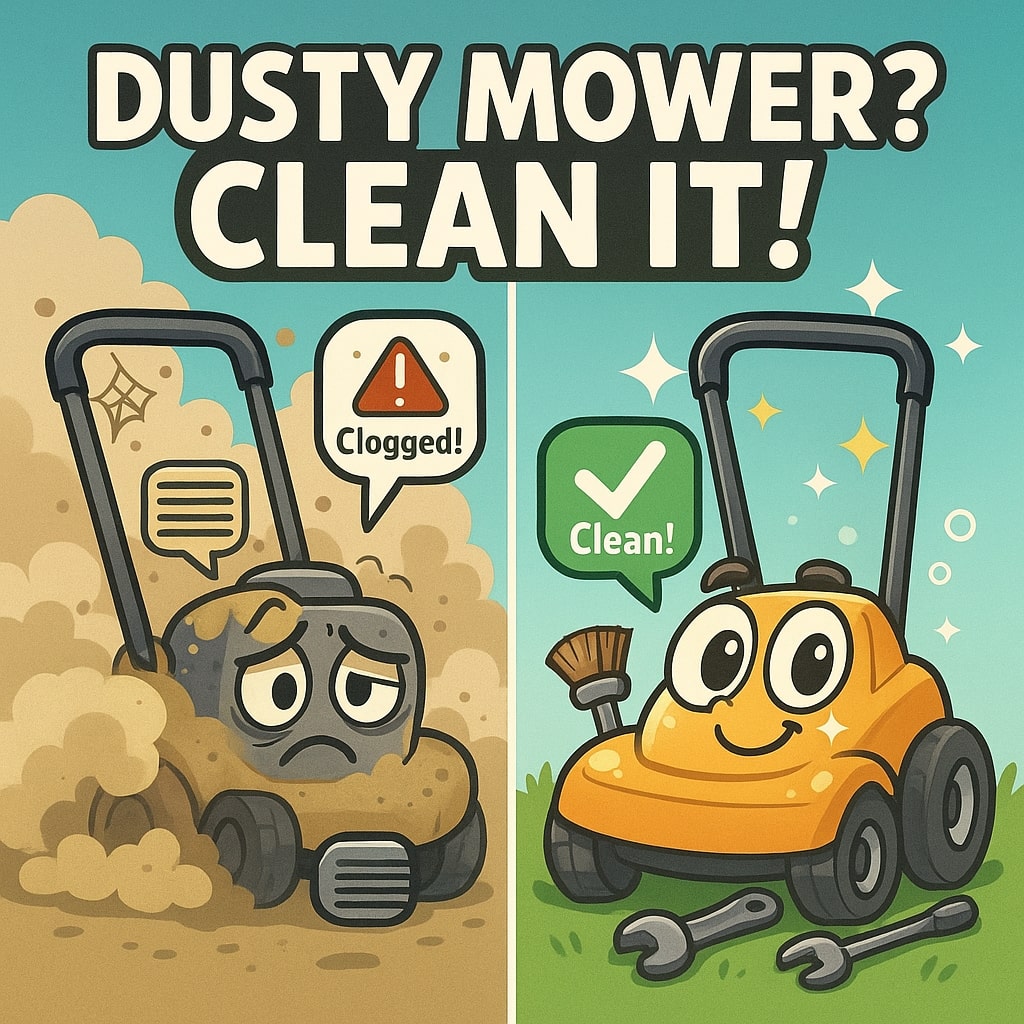 Lawn Mower Maintenance Tips After Dusty Jobs