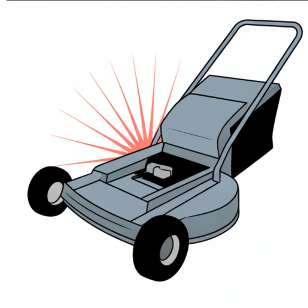 Loud knocking mower noise