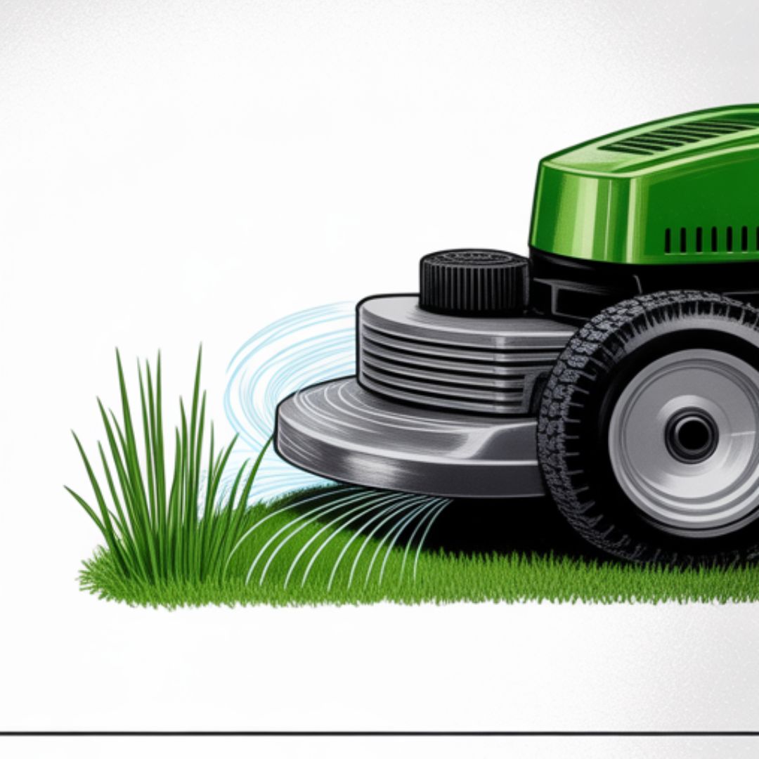 Mow dry grass