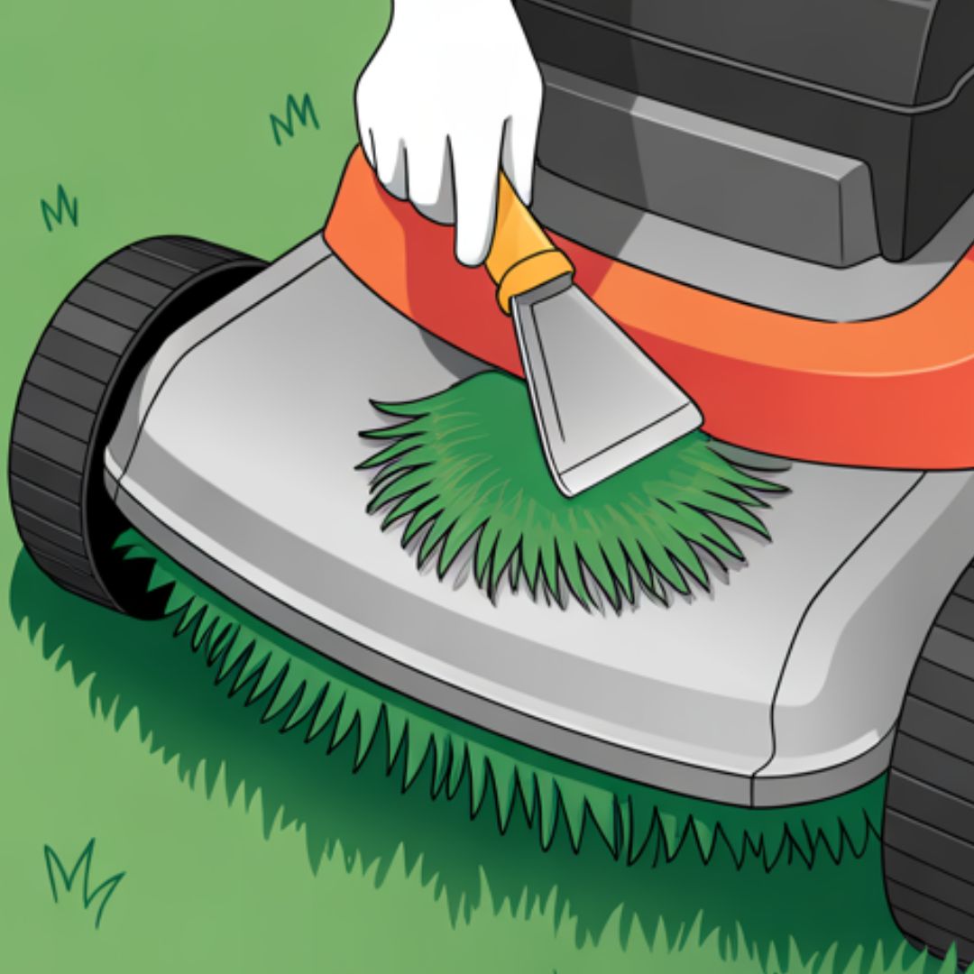 Mulch with a clean mower deck