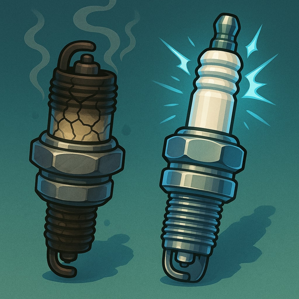 Checking Lawn Mower Spark Plug