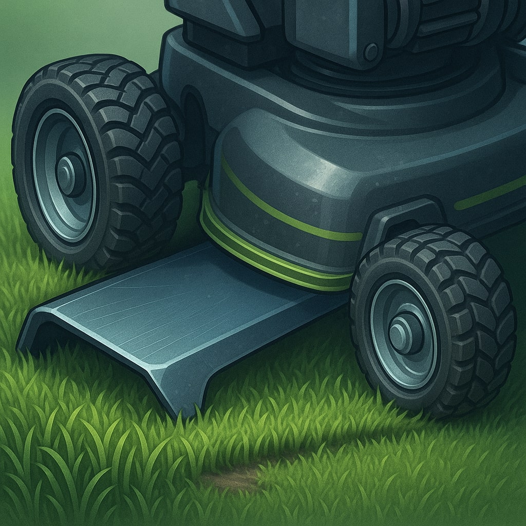 Checking Tire Pressure on a Mower