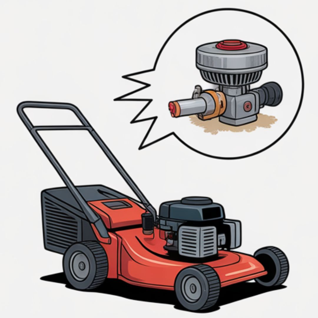 Running mower until it runs dry