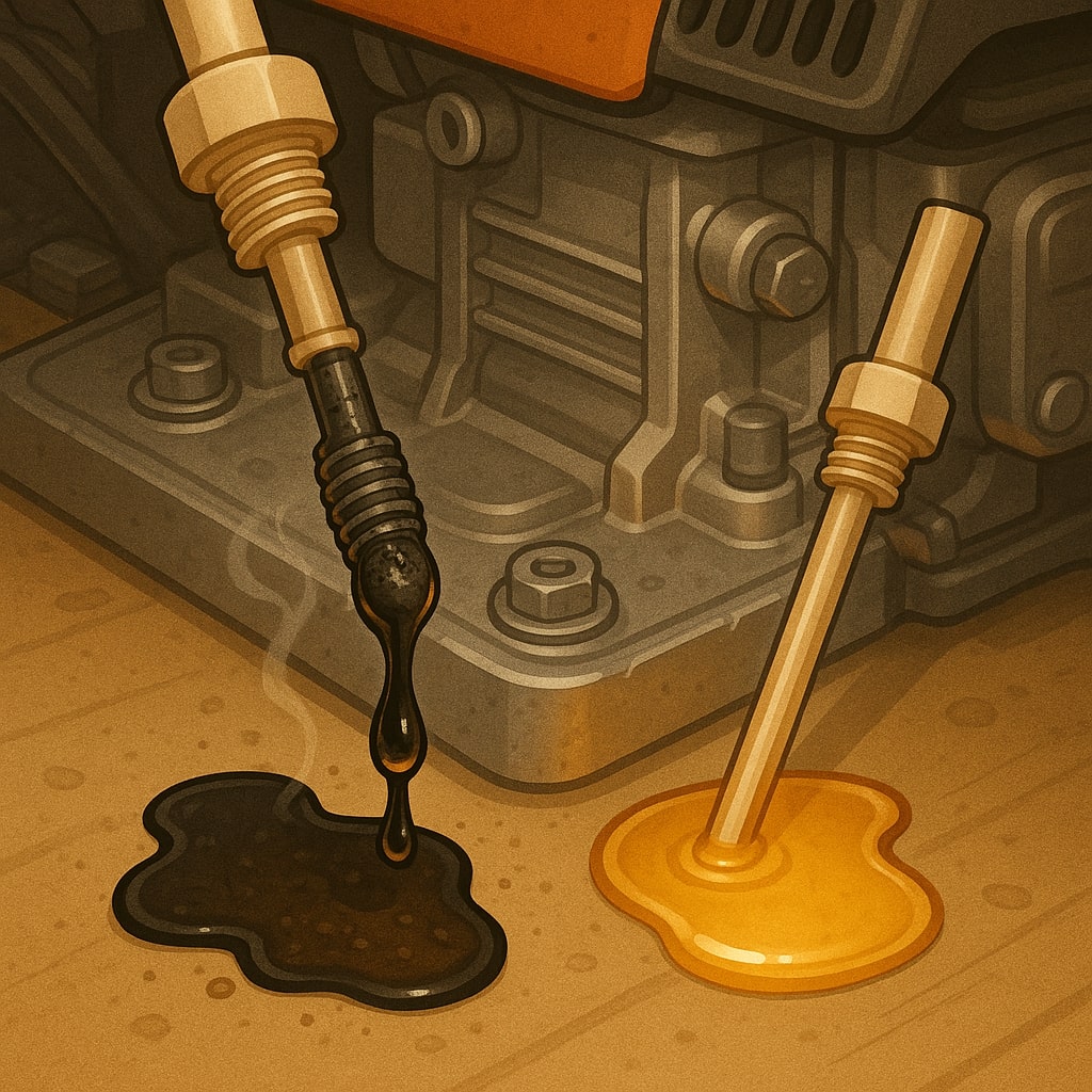 Checking Lawn Mower Engine Oil Level