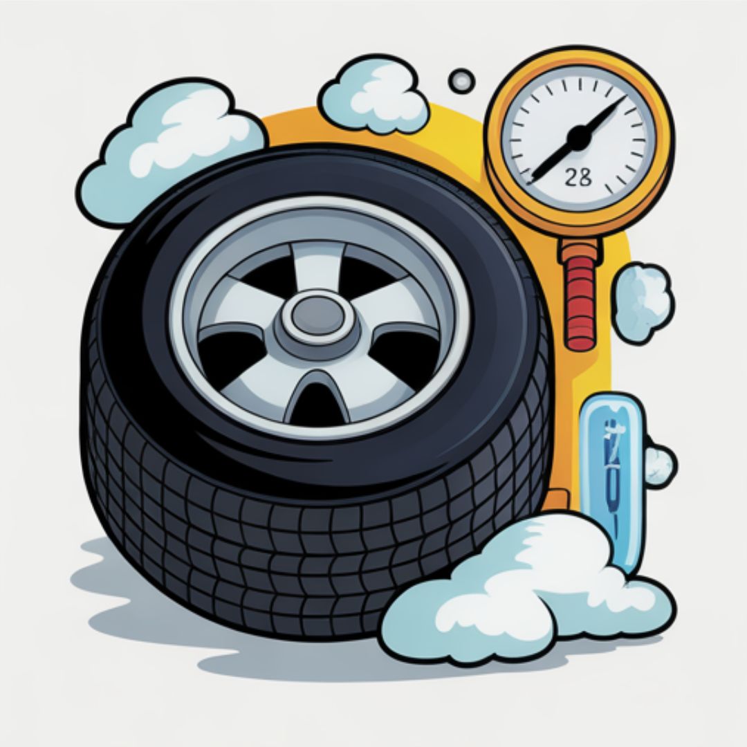 Check mower tire pressure