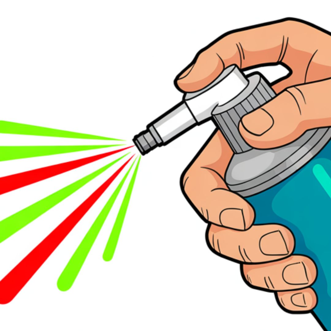 use carb cleaner lightly