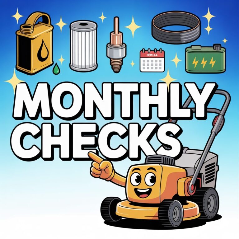 monthly mower maintenance checklist