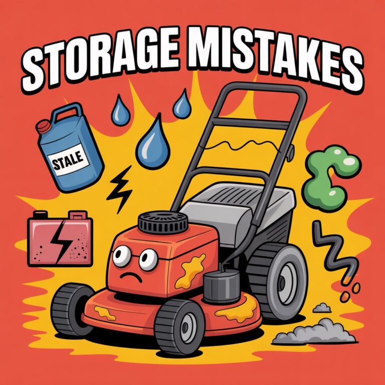 mower storage mistakes