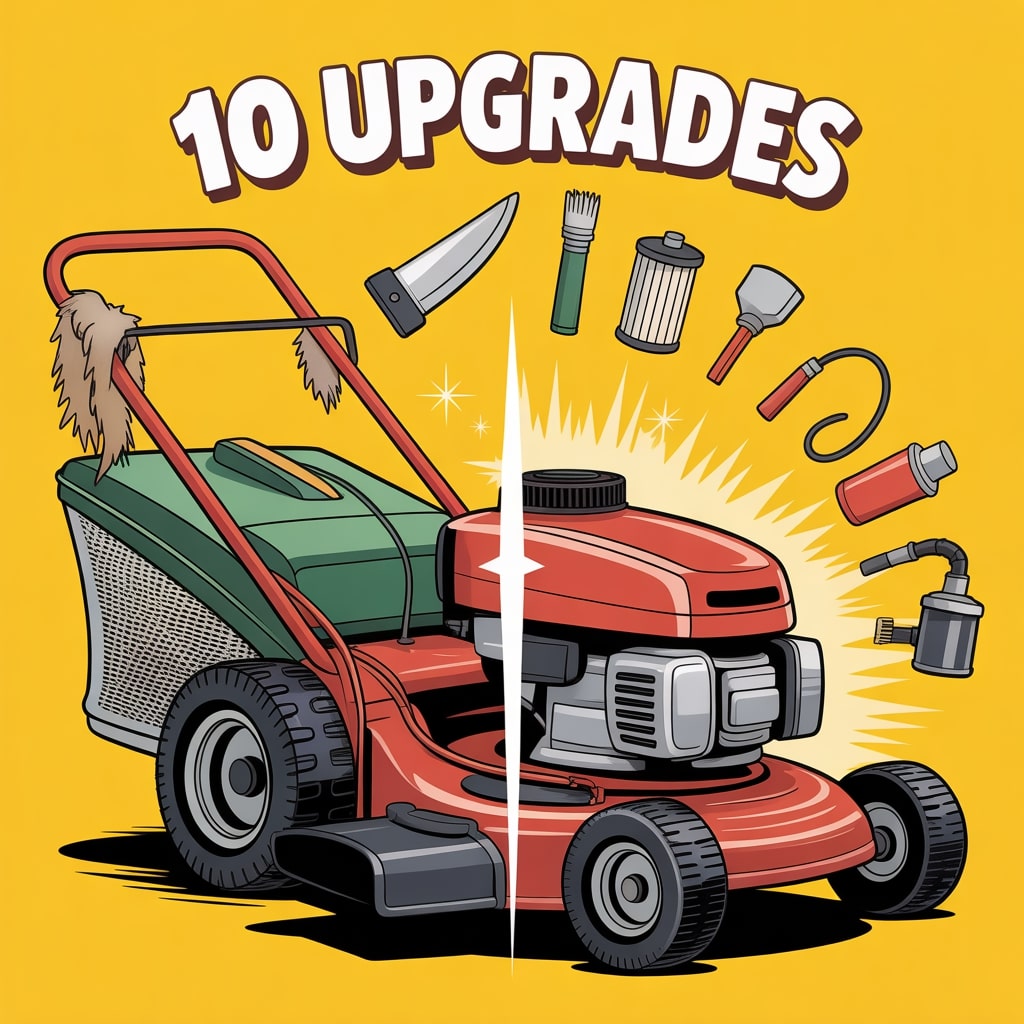 restore old lawn mower, mower upgrades, mower restoration guide