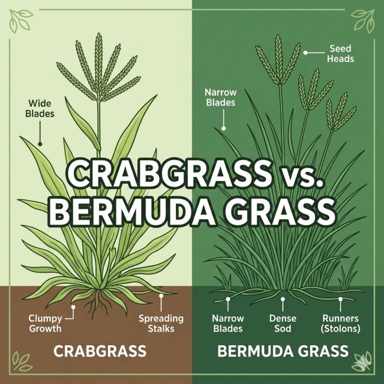 Crabgrass vs Bermuda Grass