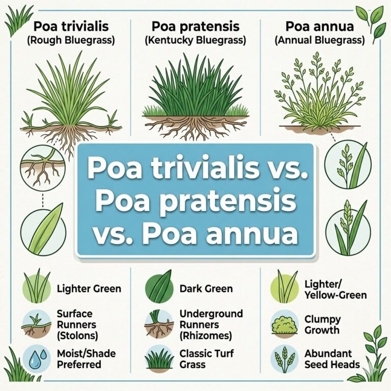 Poa Trivialis vs. Poa Pratensis vs. Poa Annua (Comparison Guide)