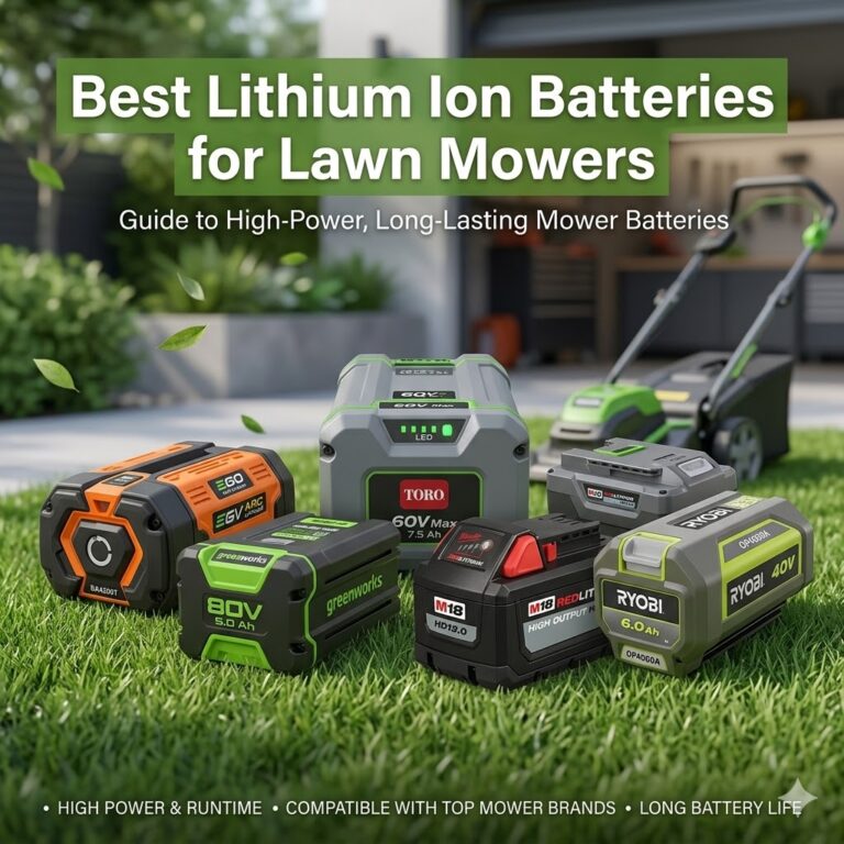 Best Lithium Ion Batteries for Lawn Mowers