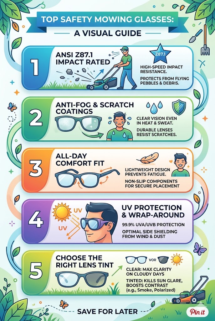 Best Safety Glasses for Mowing: Protect Your Vision on the Lawn