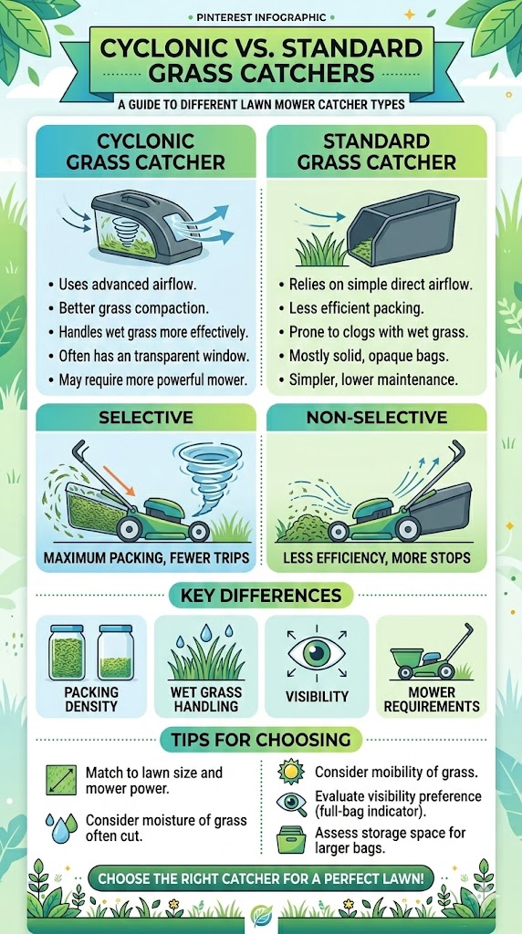 Cyclonic vs. Standard Grass Catchers