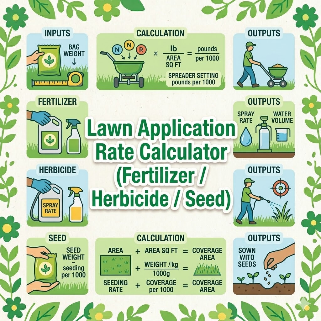 Lawn Application Rate Calculator