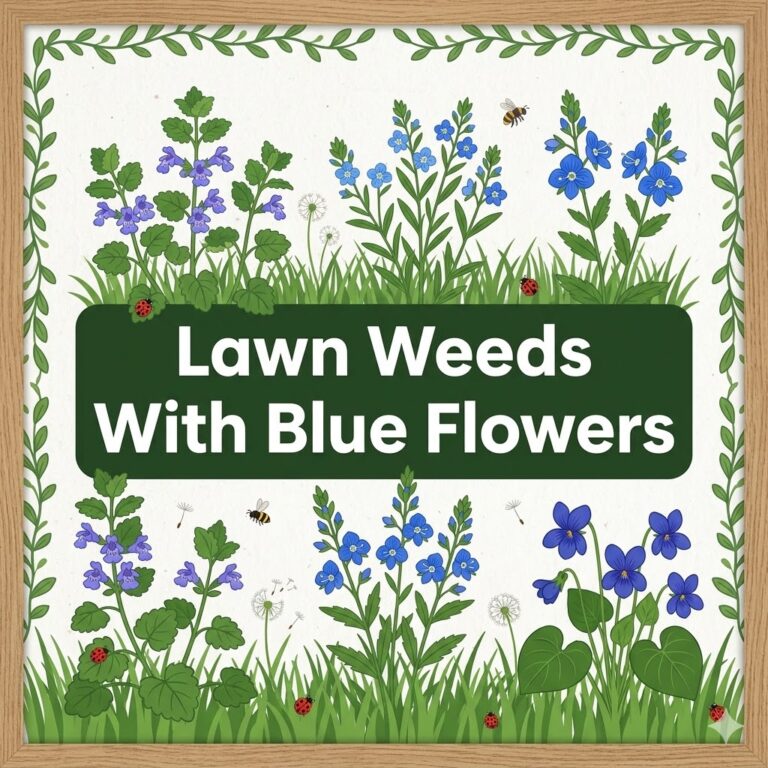 Lawn Weeds With Blue Flowers