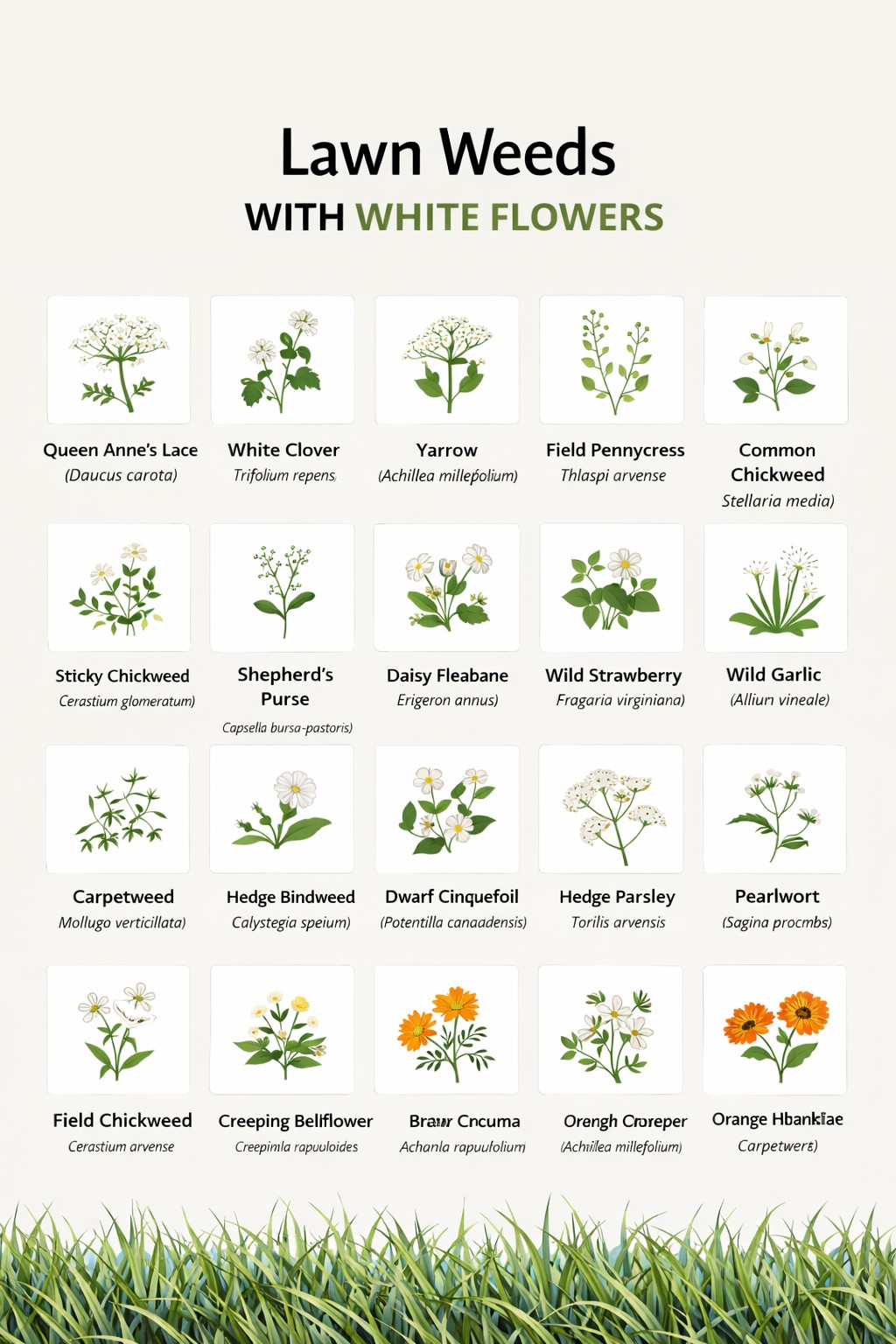 Lawn Weeds with White Flowers: Identification Guide and Control Tips