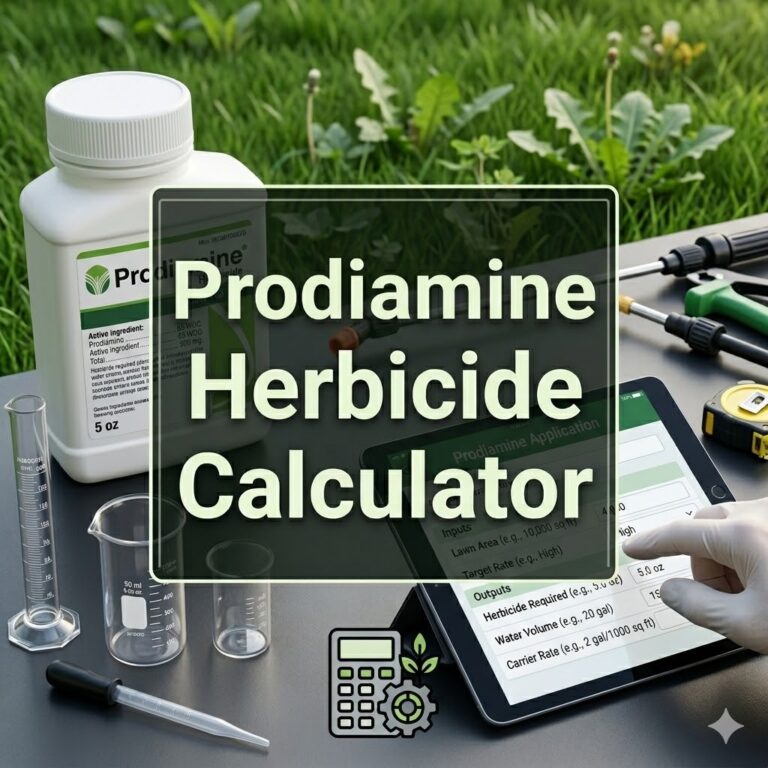 Prodiamine Herbicide Calculator (Complete Application & Mixing Guide)