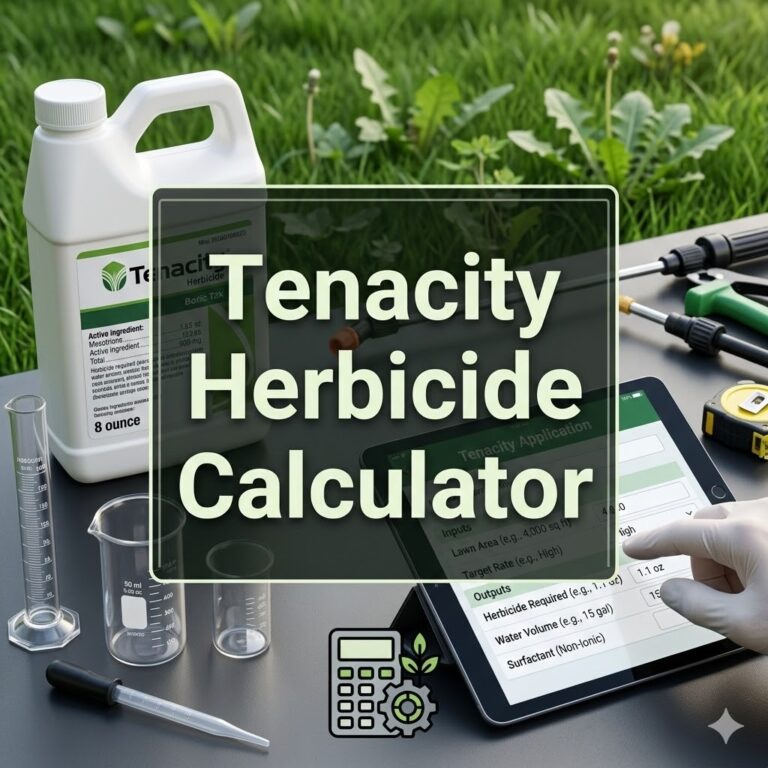 Tenacity Herbicide Calculator
