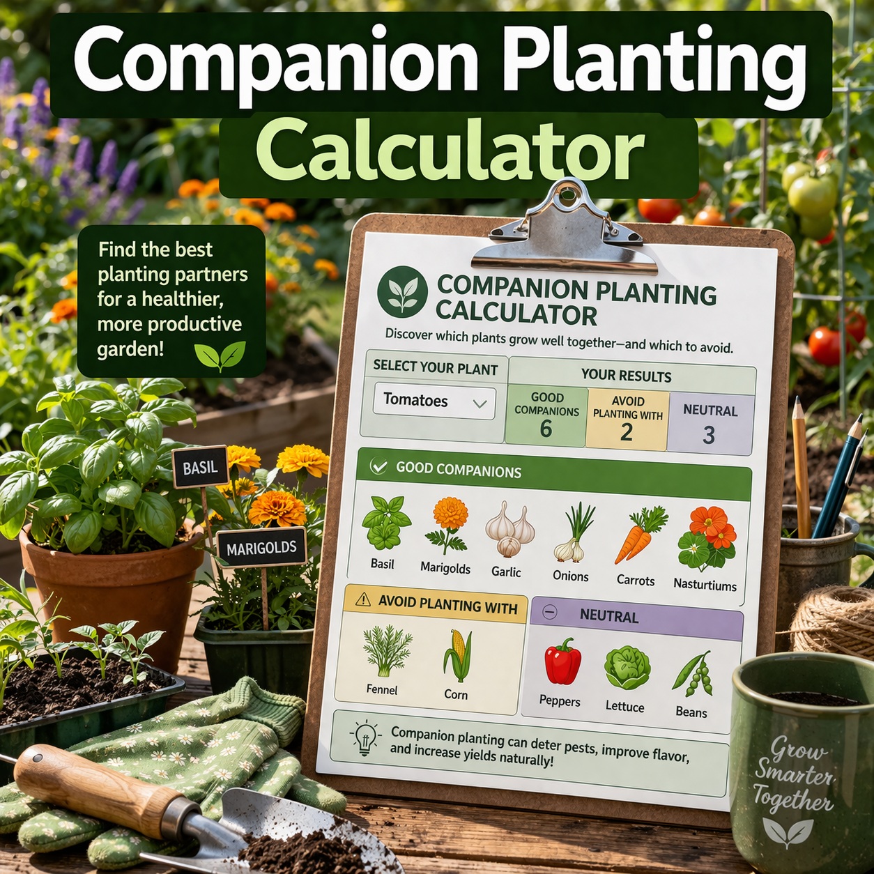 Companion Planting Calculator: Building a Thriving Garden Ecosystem